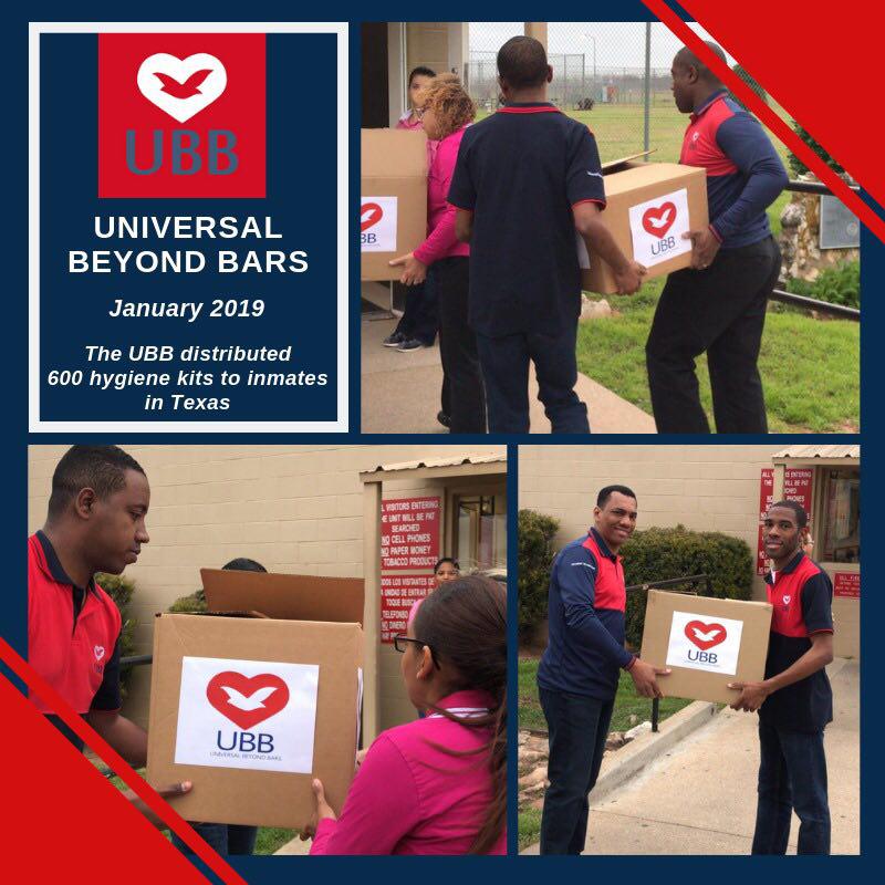 UBB Distributing Hygiene Kits